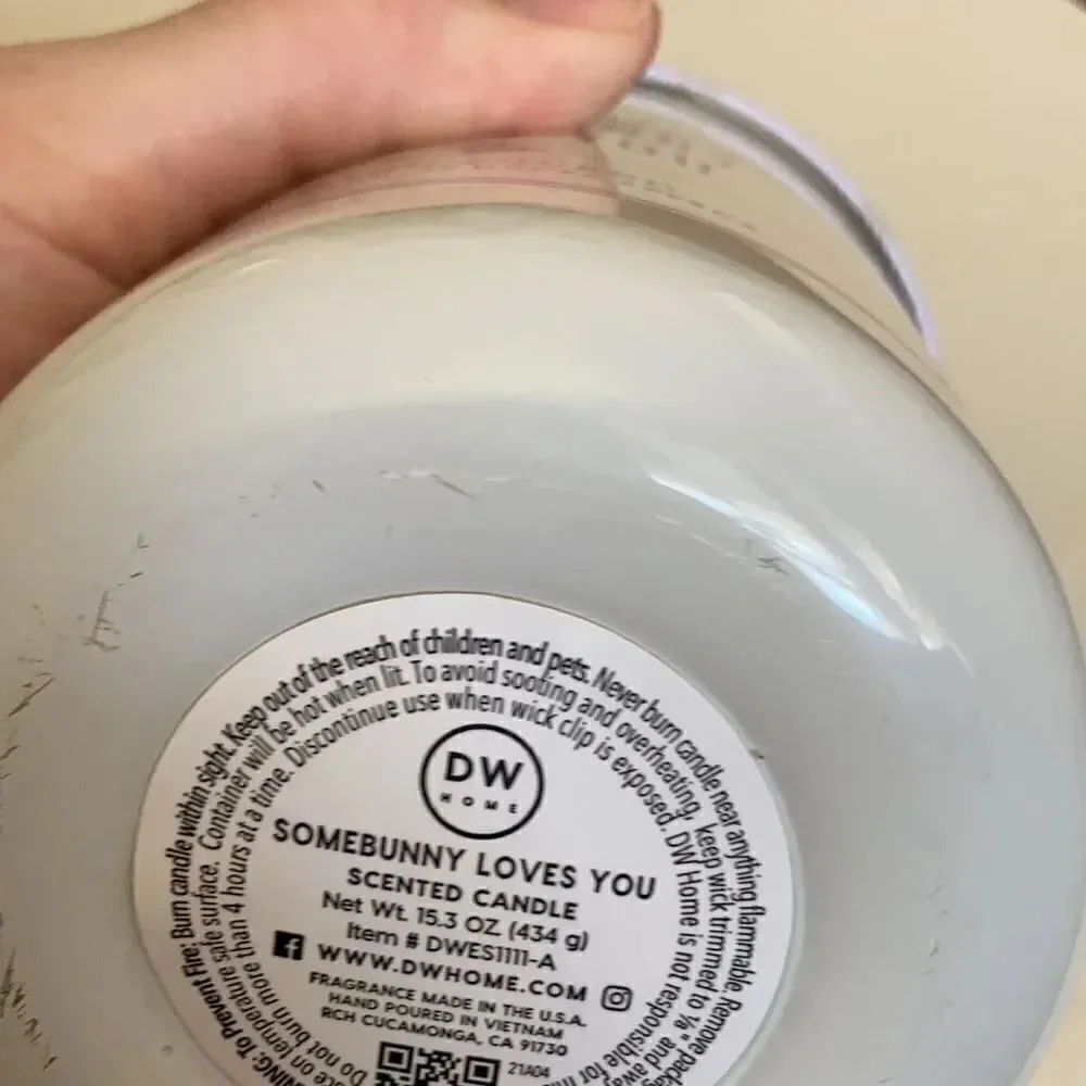 DW Home Hand Poured Candle Somebunny Loves You